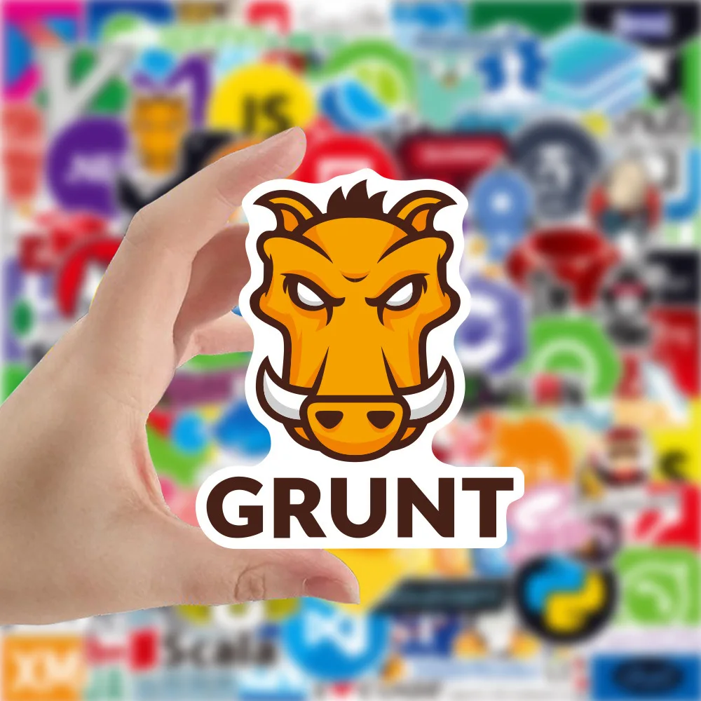 10/50Pcs Programming Stickers Graffiti Laptop Fridge Phone Skateboard Computer Car Waterproof DIY Sticker Decals Kids Toy