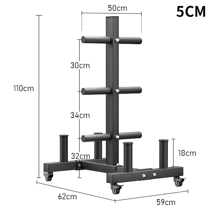 

Dumbbell display stand 5CM/2.5CM Weight Plate Rack for Two-Inch Plates Vertical Bar Holder for Home Gym