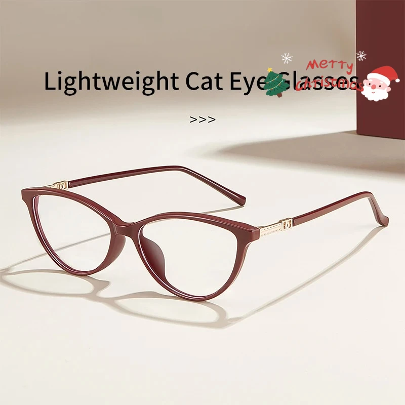 

OLLYMURS кошачий глаз очки по рецепту с защитой от синего света женские TR90 металлические линзы ретро женские очки очки по рецепту TJ5770