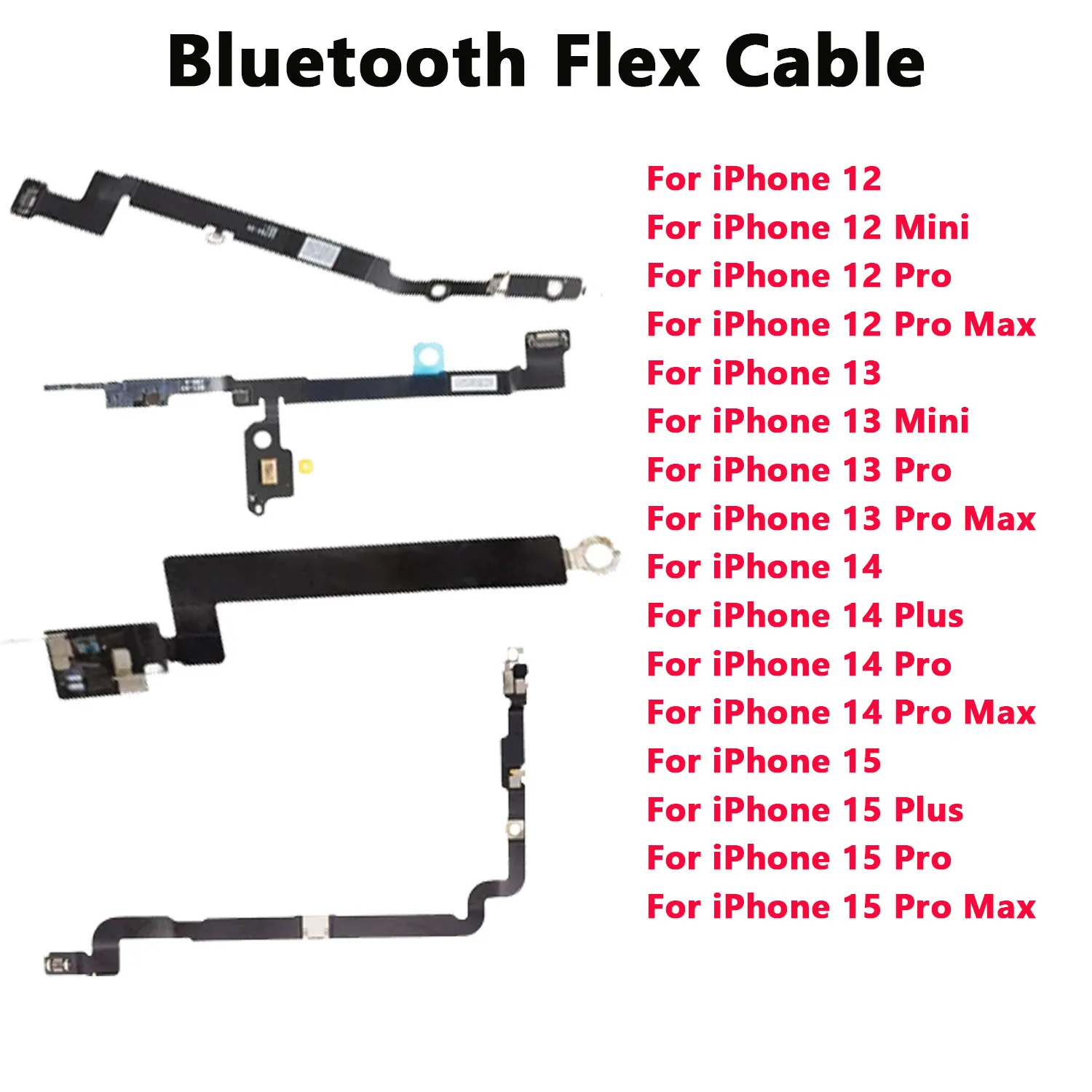 

1 шт., высококачественный Bluetooth Flex для iPhone 12 13 Mini 14 15 Plus Pro Max, модуль приемника сигнала антенны, ленточный кабель, аксессуар