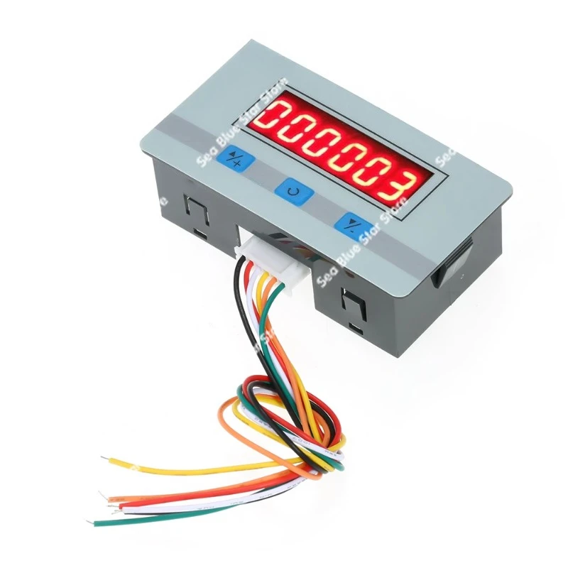 Fixed Counting Automatic Alarm Module Relay Switch Output Sensor Pulse Punch Counting 5V12V24V