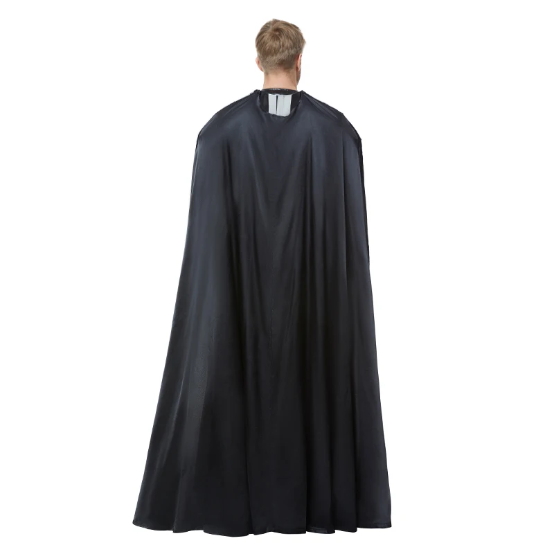 Disfraz Cos de Darth Vader para adultos, uniforme negro, traje de película, mono espacial de batalla, chaleco, capa, disfraz de Carnaval de Halloween