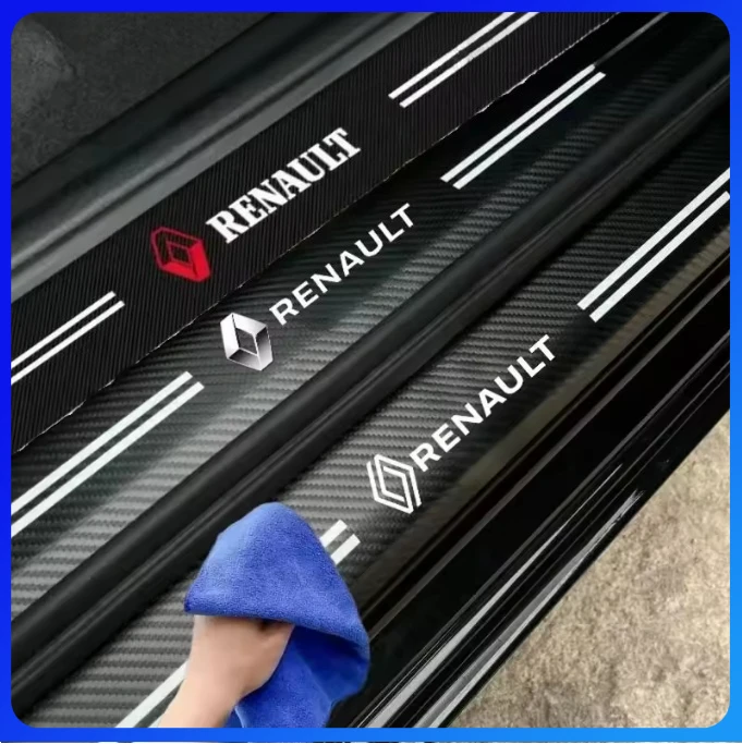 Автомобильная наклейка из волокна, автомобильный порог