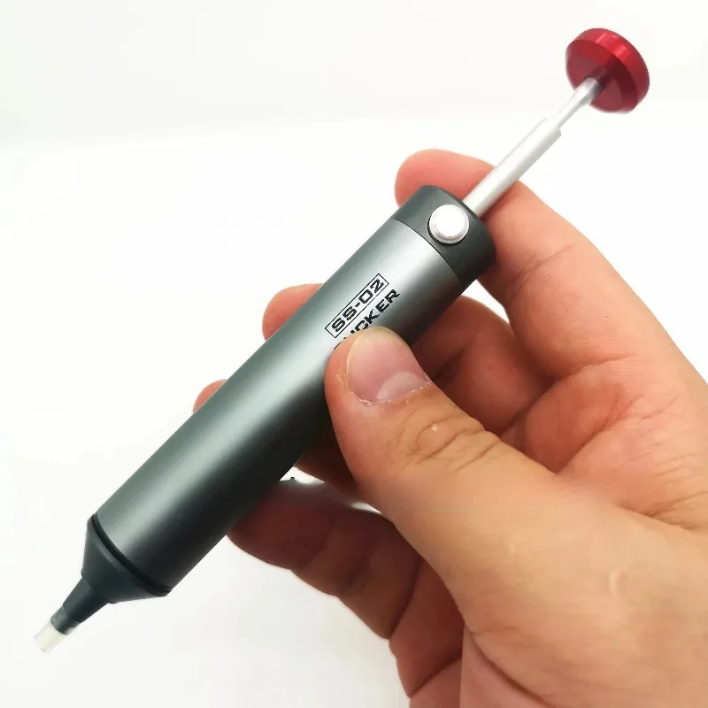 SS-02 SS 03Strong Single Handed Portable High Temperature Resistant Manual Rubber Tip Vacuum Tin Absorber Pump