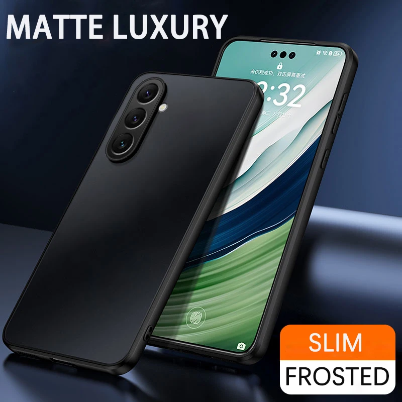 Airbag Super Schutz Hart Acryl AG Matte Rückseite Für Samsung A16 A36 A56 A35 A55 A14 A15 A17 A34 A54 Frosted Telefon Fall
