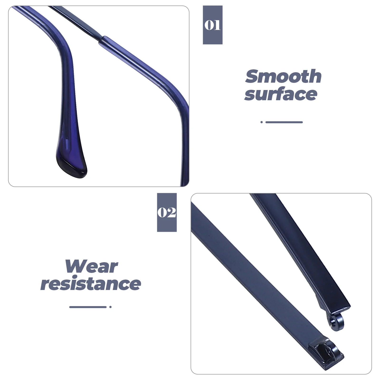 

1 Pair Universal Metal Glasses Replacement Temples Eyeglasses Arms Legs Sunglasses Repair Kit Durable Comfortable Easy