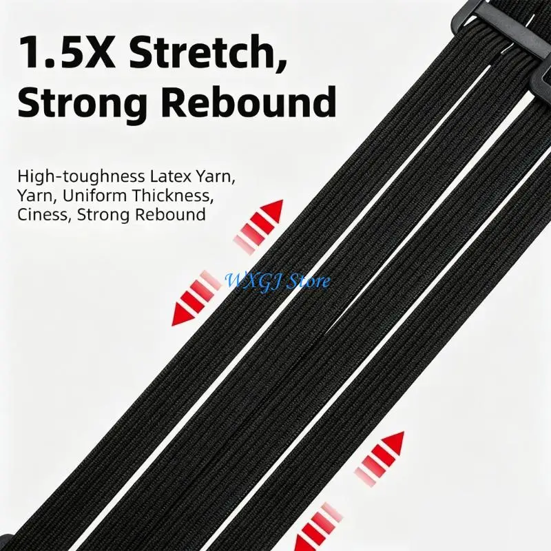 37JE Heavy Duty Helmet Lock Strap with Quick Release Buckle for Motorcycles and Car