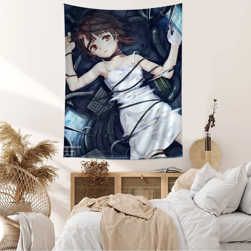 Serial Experiments Lain Anime Movie DIY Wall Tapestry Art Science Fiction Room Home Decor Wall Art Decor