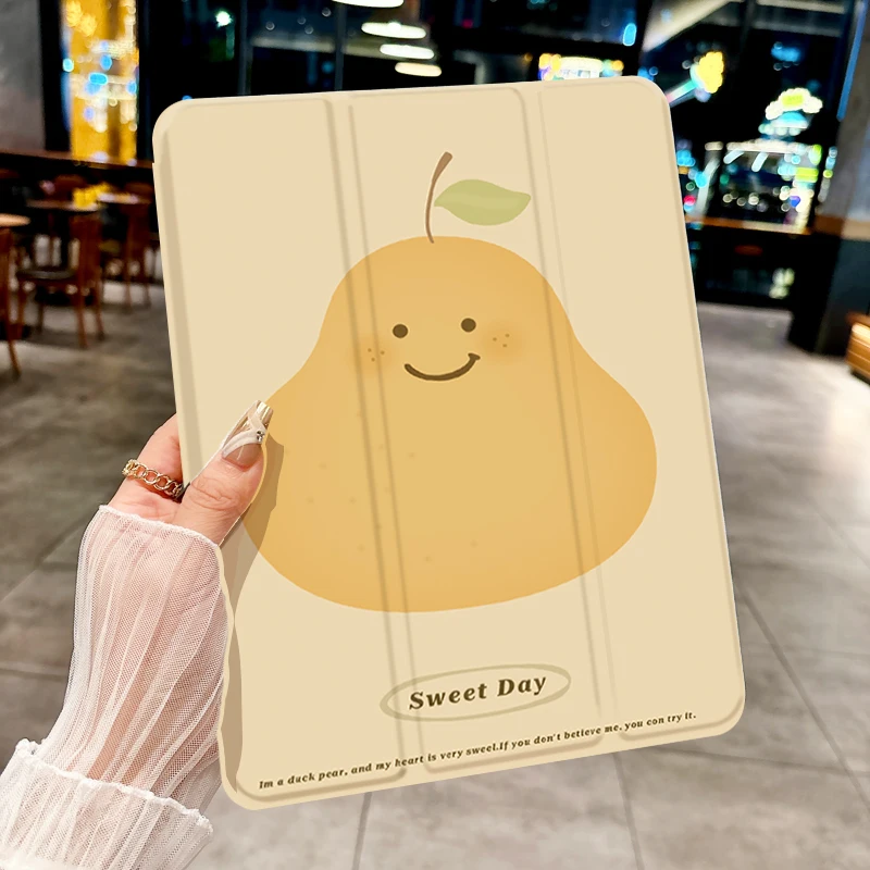 

Тройной чехол для планшета с милым жемчужным узором для iPad pro 10/11/2020/6/7/8/Air 3-й/Air 4/9 поколения/Air 5-го поколения 2022/Air 11