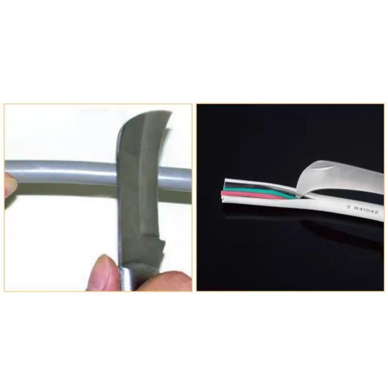 PD-994 Electrician's Knife with Flexible Blade Wire Stripping Knife Wooden Handle Folding Knife for DIY Crafts And Home Improve