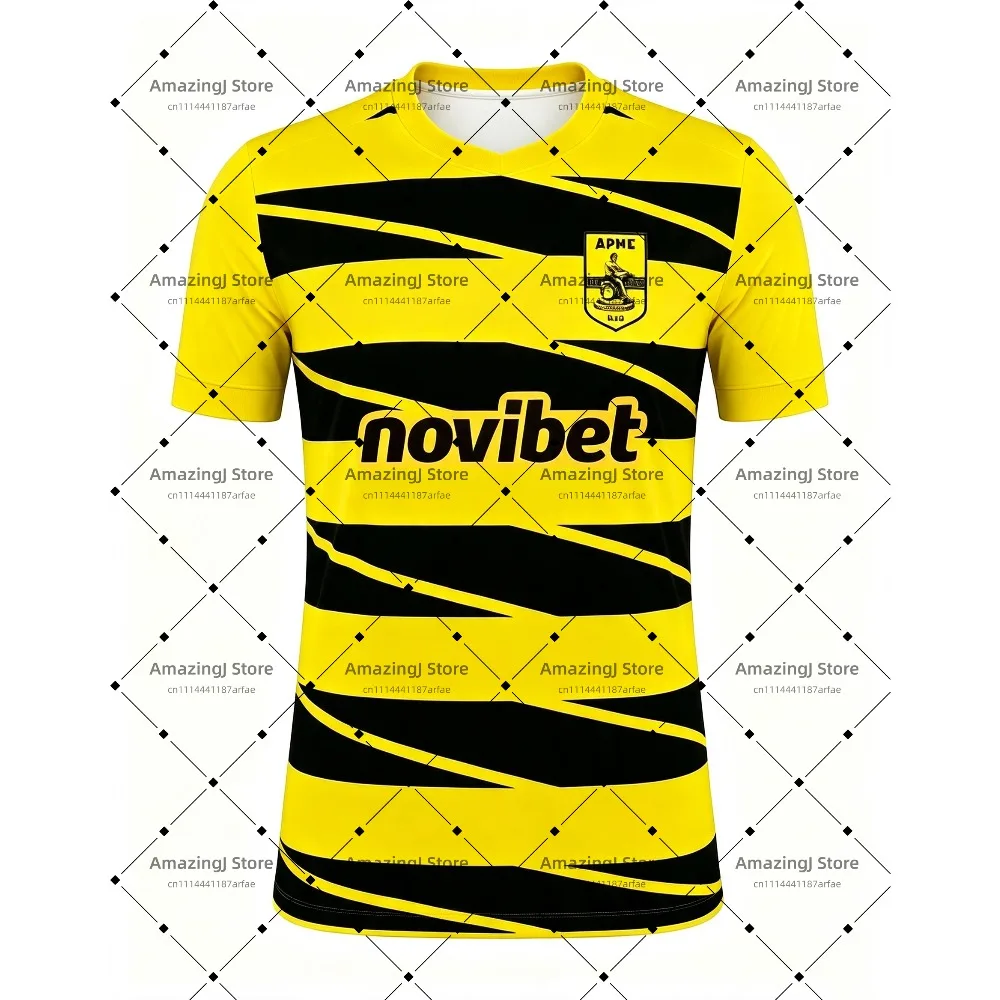 2026 New Aris Thessaloniki Home and Away T-Shirt with 3D Digital Print, Comfortable and Breathable Sports Casual Top