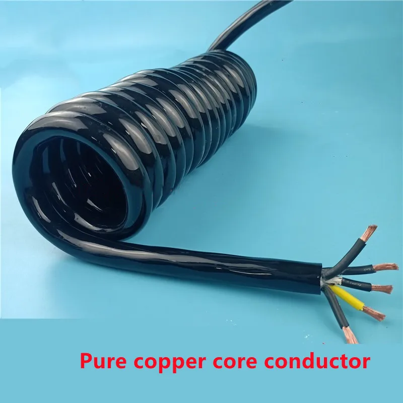 Imagem -06 - Fio de Mola Cabo Espiral 10 Núcleo 13awg 11awg Pur Cabo de Cobre Puro Escala do Núcleo Núcleo Núcleo Núcleo 17awg 18awg Fios de Sinal