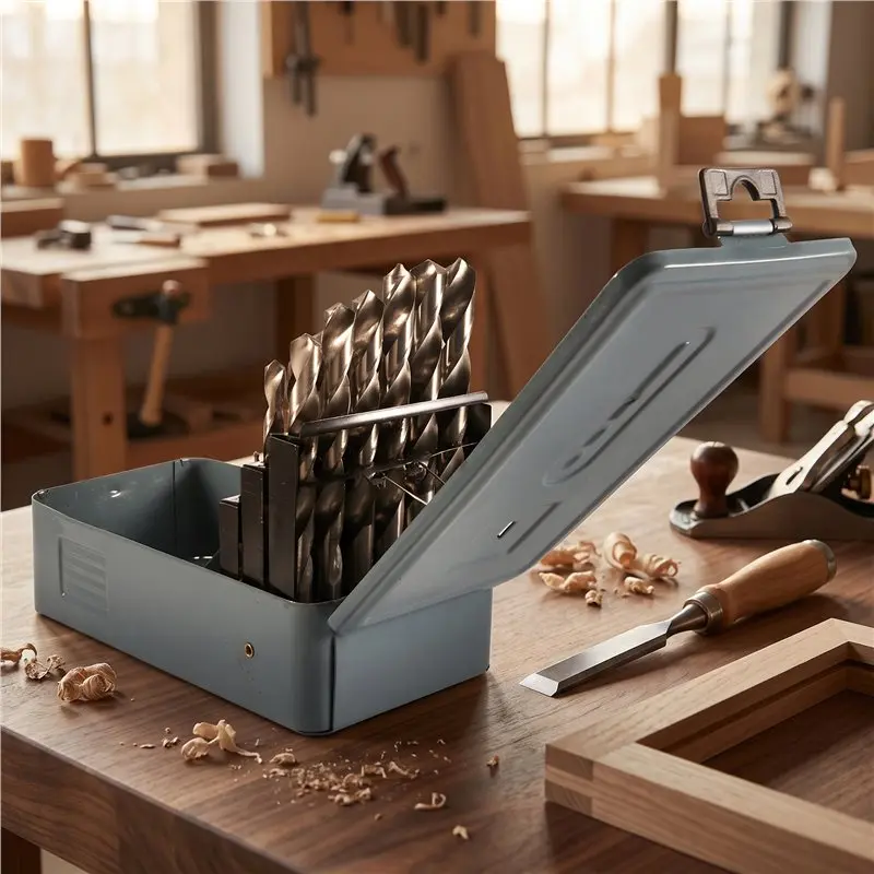 NEW HOT In Stock-High Speed Steel Drill Bits 25Pcs Drill Bit Kit Hardened Metal Drill Bits High Speed Steel Drill Bit