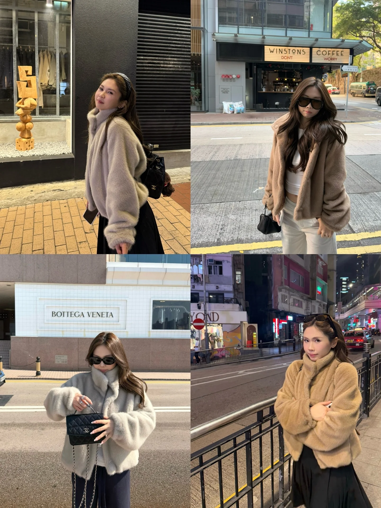 

Женская винтажная куртка свободного кроя с воротником-стойкой из искусственного меха норки, желтая, с длинными рукавами, из полиэстера