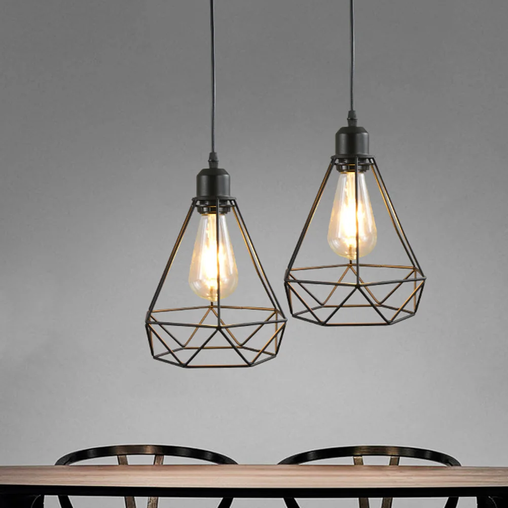 

Retro Industrial Style Iron Pendant Light E27 Socket Durable Loft Ceiling Lamp for Cafe Bar Restaurant Home Decoration