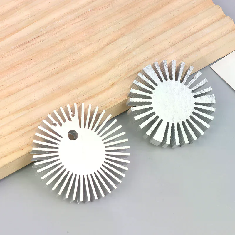 COB Radiator Diameter 25/37.5/40/48/50/53/60/65/67MM High Power Led Heatsink Sunflower Solid Radiator Round Alloy Aluminum