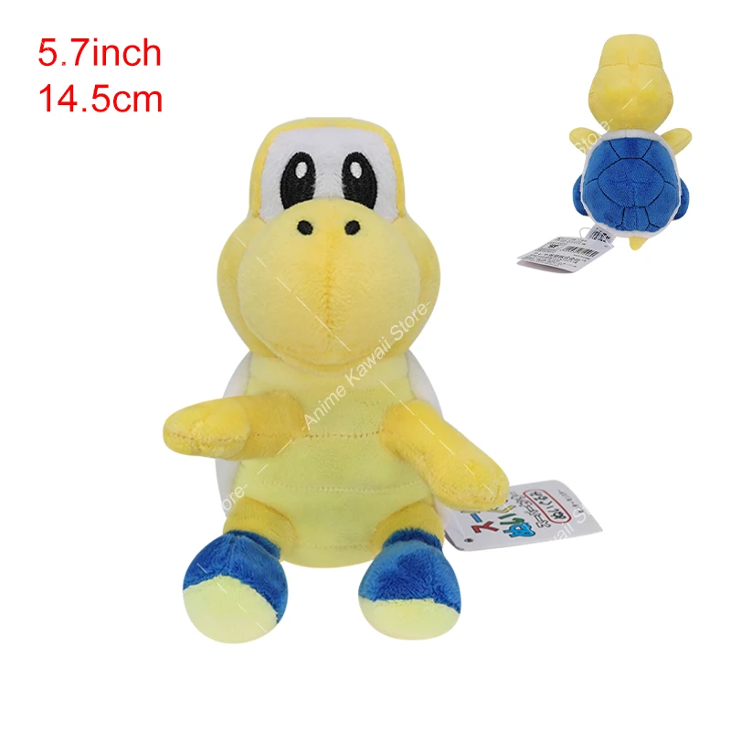 Super Mario Plush Toy Koopa Troopas Red Green Turtle Tortoise Kawaii Dry Bones Stuffed Animal Doll for Children Christmas Gifts