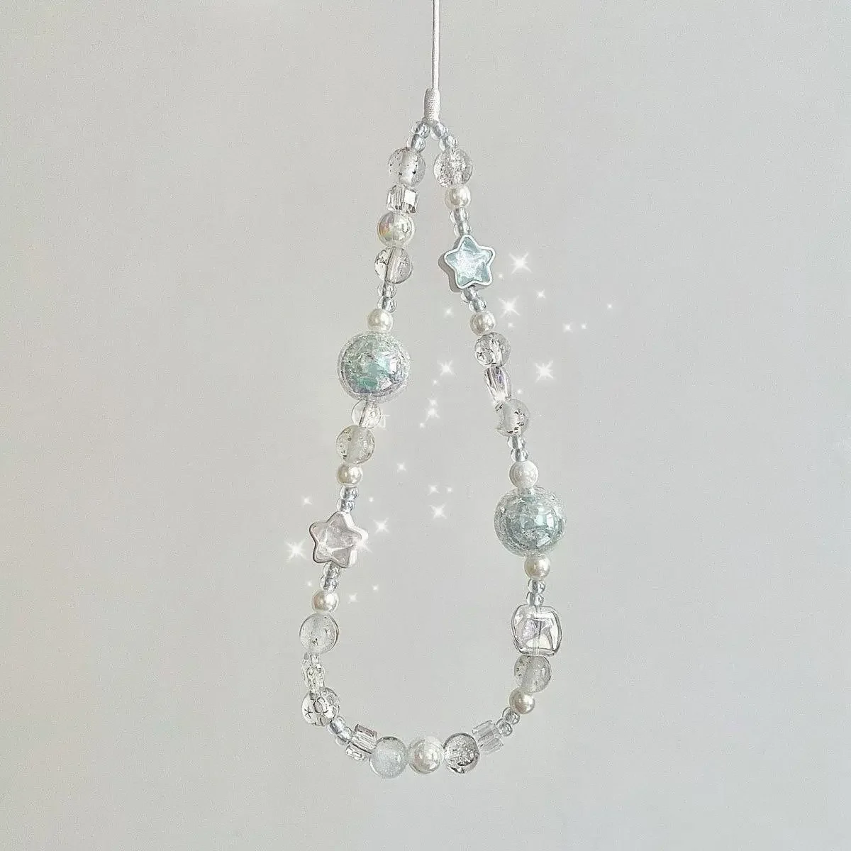 Glitter Star Design Phone Chain, Cute Phone Lanyard, Cellphone Lanyard, Fashion Phone Strap for Women & Girls, Cell Phone Charm, Mobile Phone Decoration Accessories