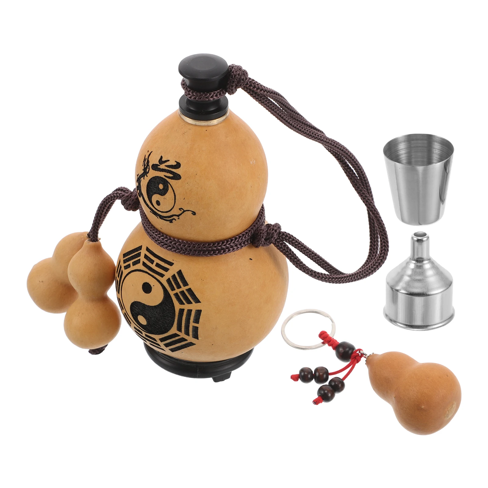 

Gourd Water Chinese Style Portable Flask Kettle Camping Travel Outdoor Beverages Portable Gourd Water Bottle Container