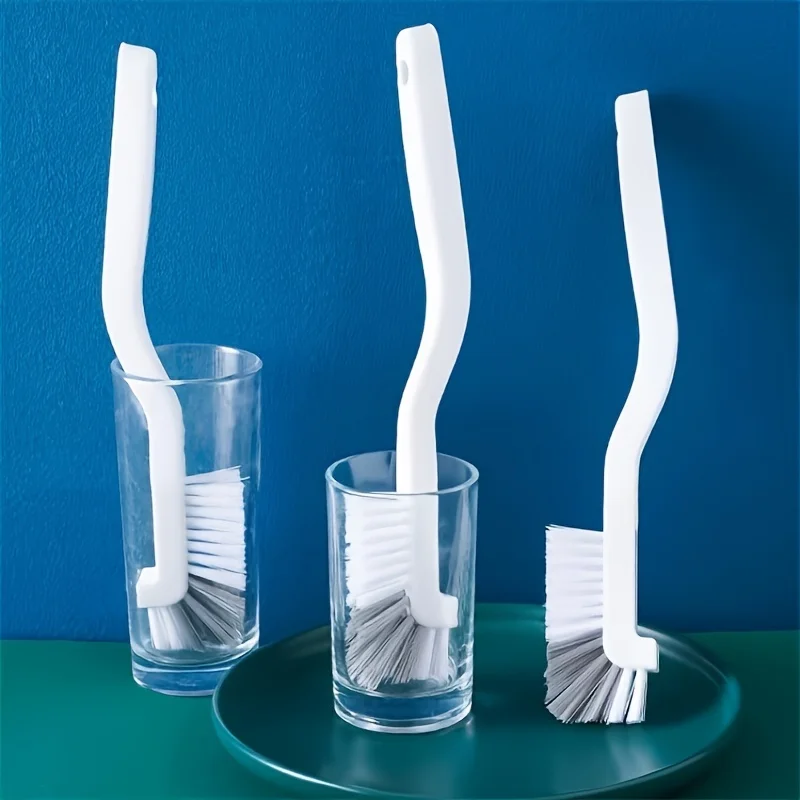 Long Handle Cleaning Brush No Dead Angle Cup Blenders Cups Soy Milk Machine Brush Kitchen Bathroom Toilet Plastic Cleaning Tools