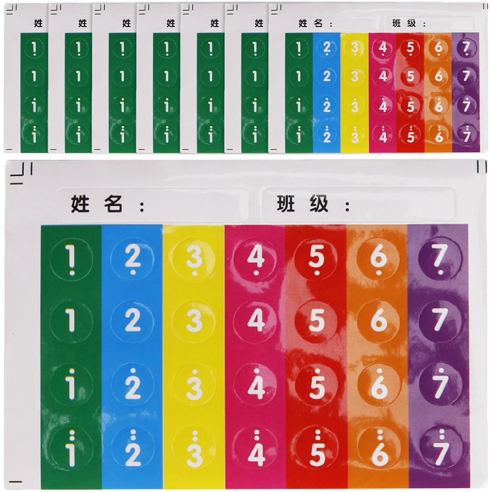 

8 Pcs Panflute Stickers Musical Scale Notes for Applique Practice Accessory Learning Training Tool
