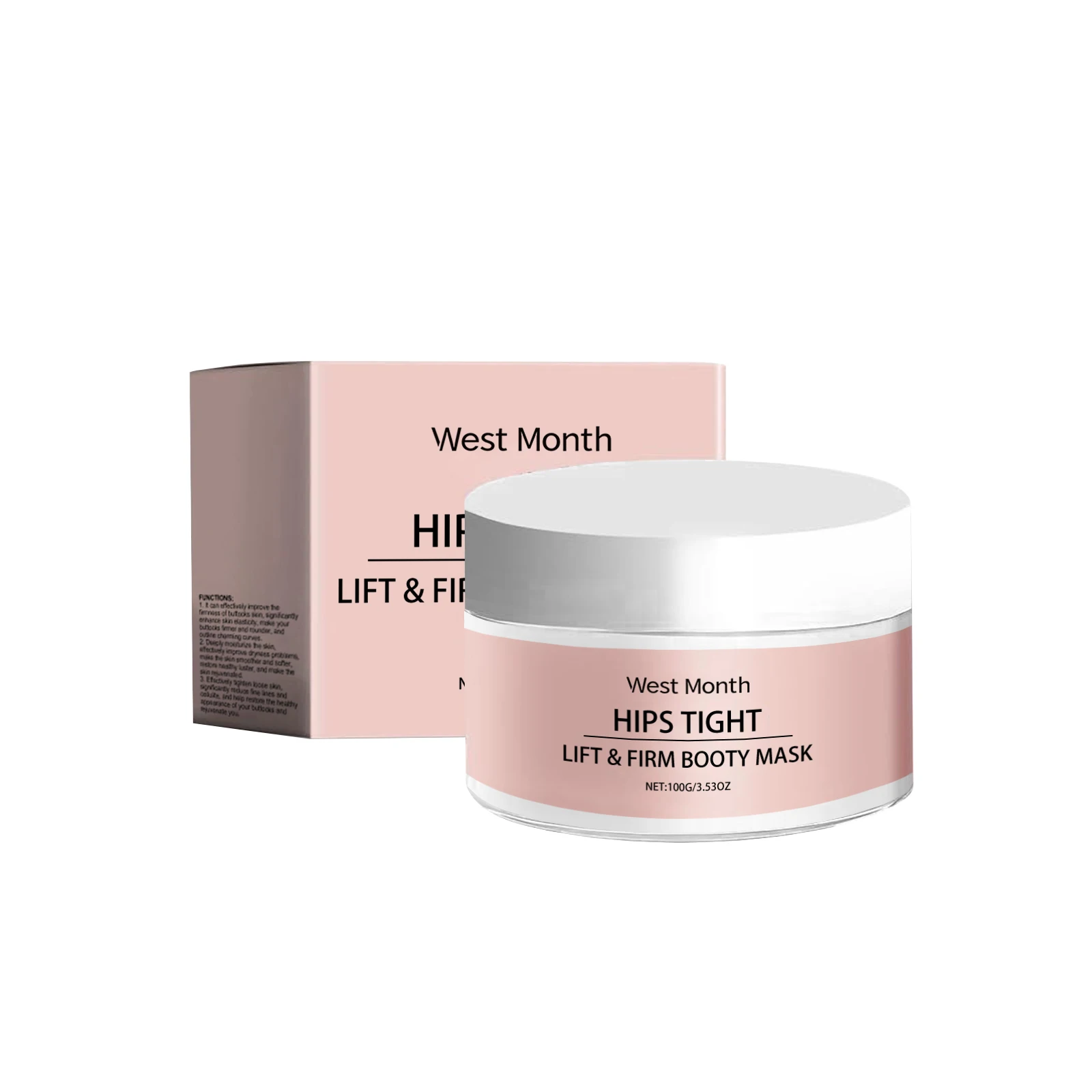 West Month Buttock Moisturizing Cream Buttock Care Firming Hydrating Moisturizing Lifting Nourishing Massage Care Cream