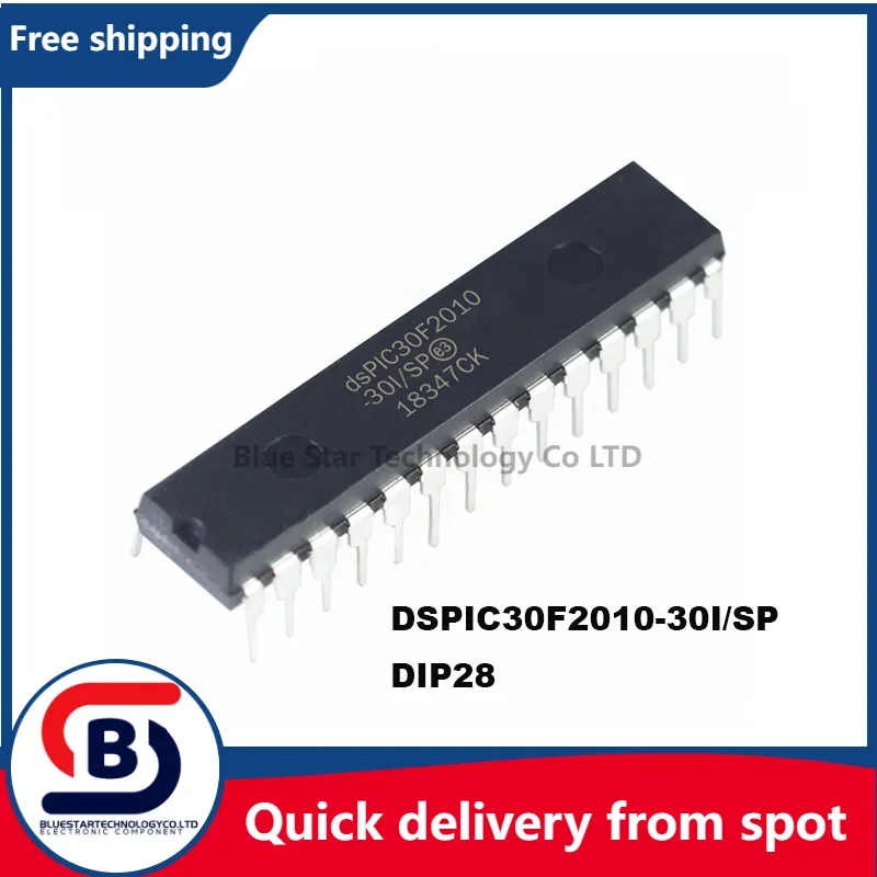 Free Shipping 5-20pcs/lots DSPIC30F2010-30I/SP DSPIC30F2010 30F2010 DIP28 Quick delivery from spot