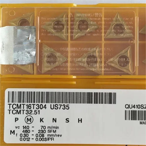

10PCS TCMT16T308 US735 carbide inserts for lathe TCMT16T304 US735