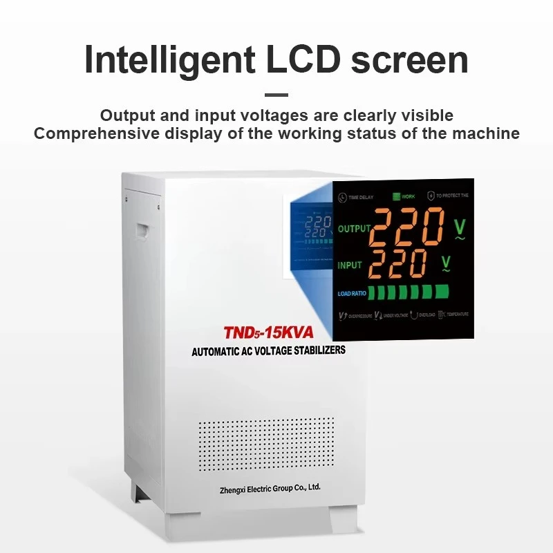 Copper Servo Motor High Precision Voltage Regulator Stabilizer 220V Single Phase AC Automatic