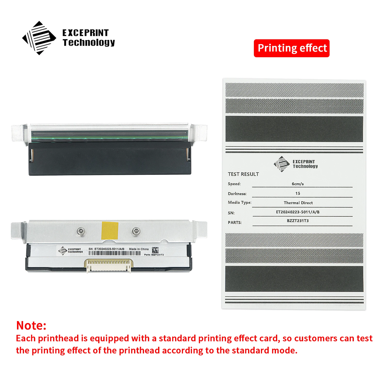 

P1123335-013 300dpi Thermal Printhead for Zebra ZT111 ZT211 ZT231 Barcode Label Printer,Brand New