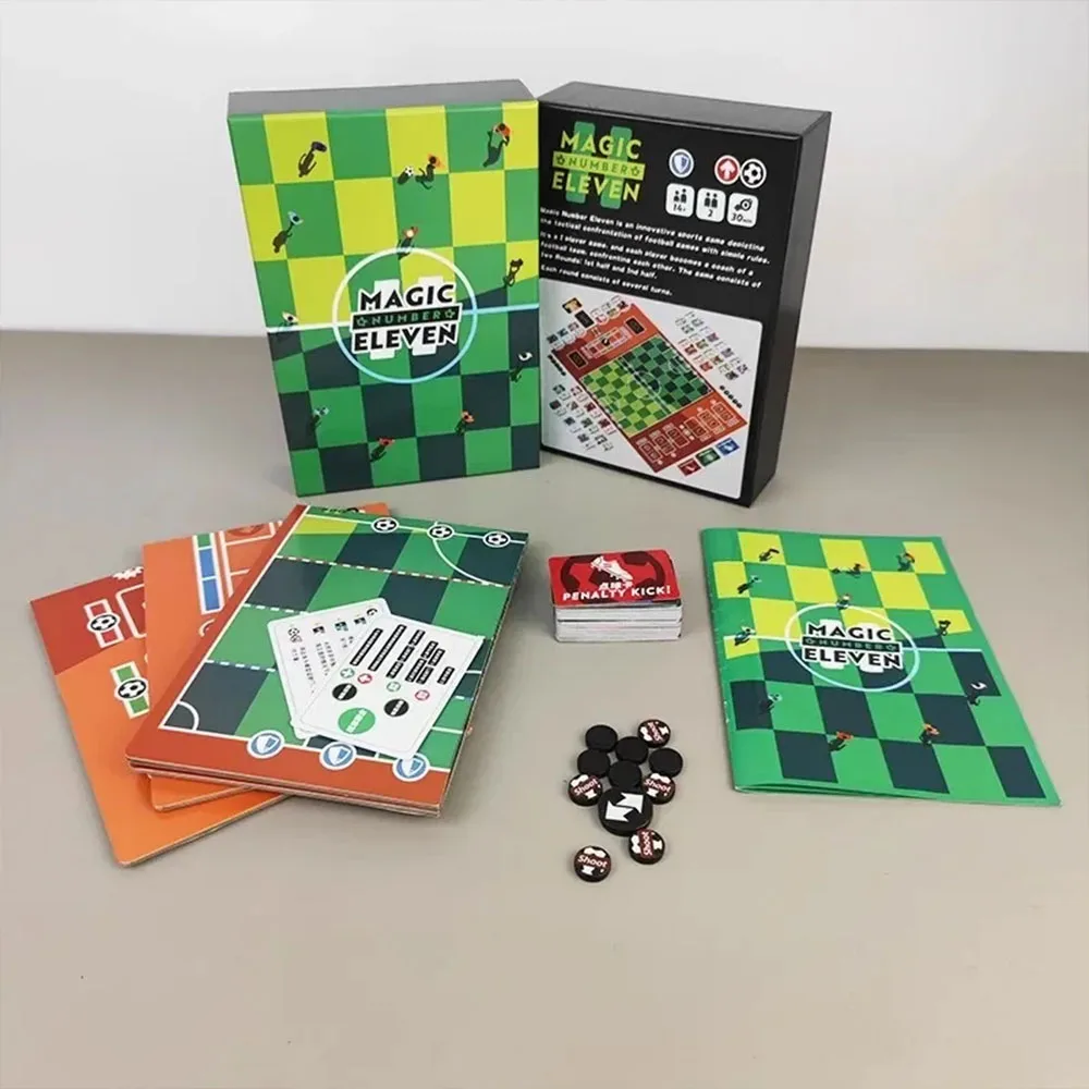 

Magic Number Eleven Board Game 2Players Family/Party Funny Table Game Friends Entertainment Soccer Game（Rules book in Chinese）