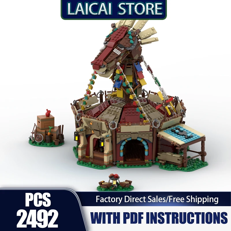 

Medieval Castle Model Moc Building Bricks The Horse Stable Model Technology Modular Blocks Gifts Christmas Toys DlY Set Assembly