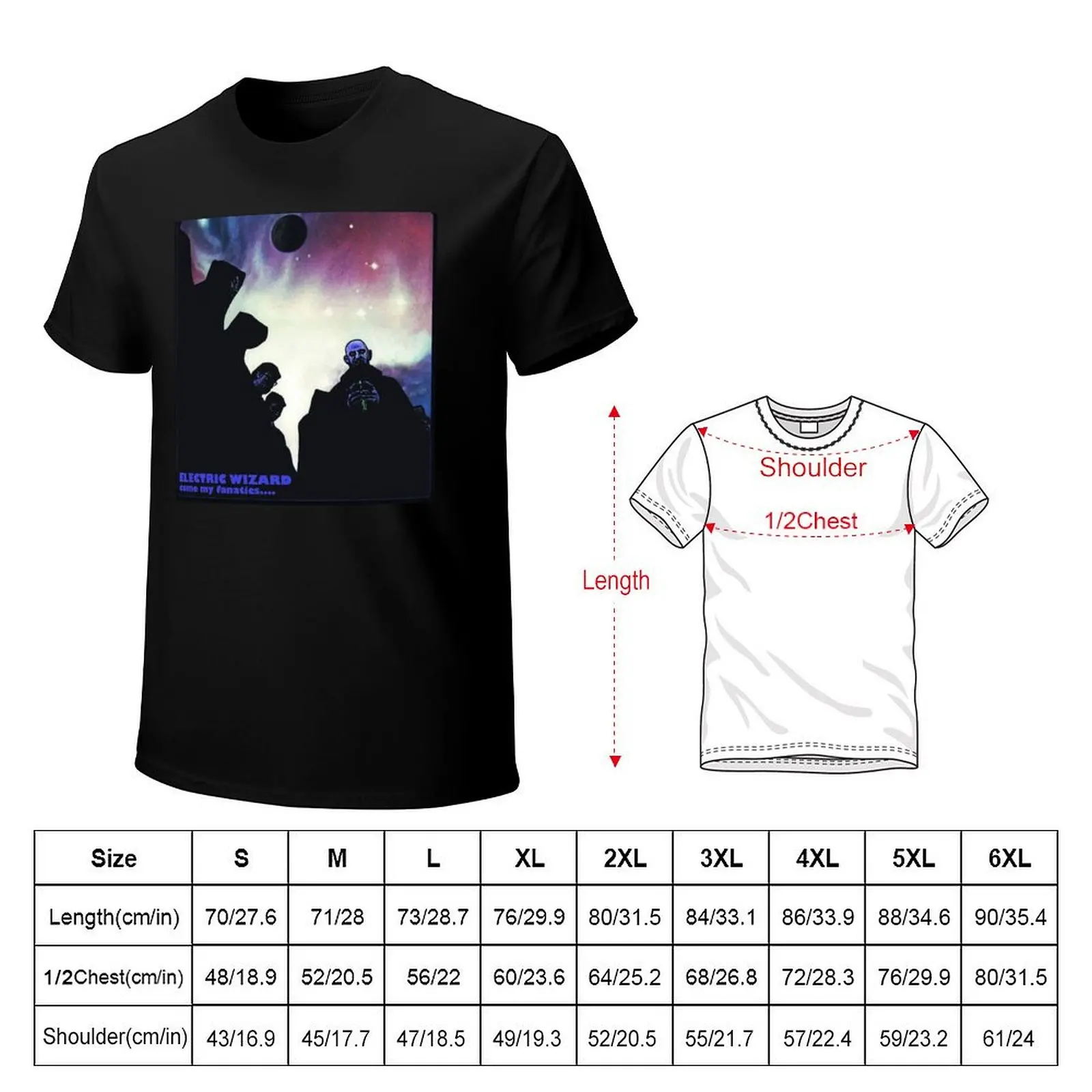 Electric Wizard - Come My Fanatics… album 1997 T-Shirt Thanksgiving Day Tee Top