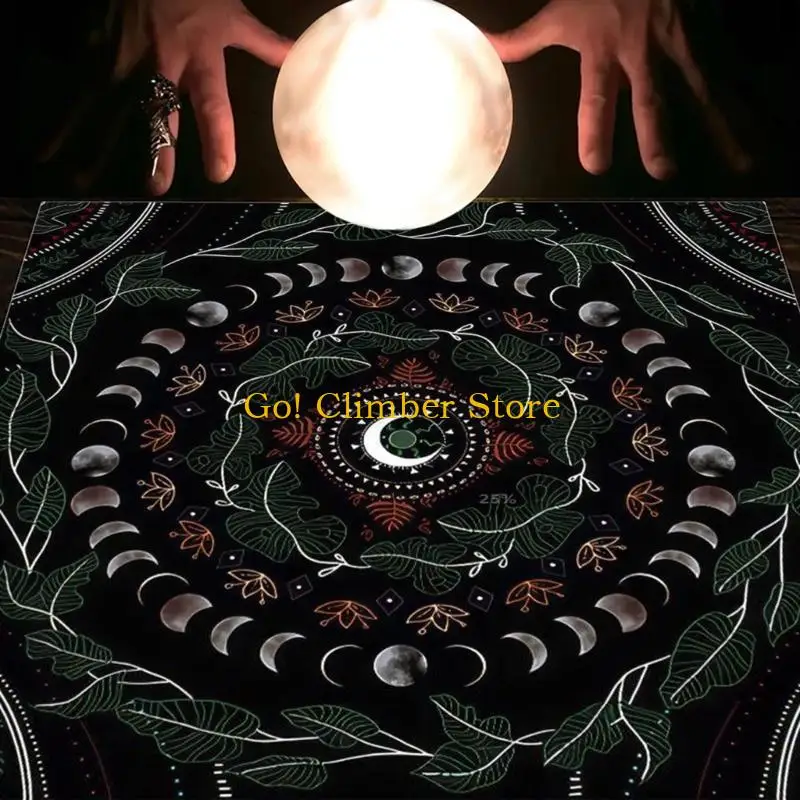 

Q84C Card Card Card Tablecloth Moon Fase Divination