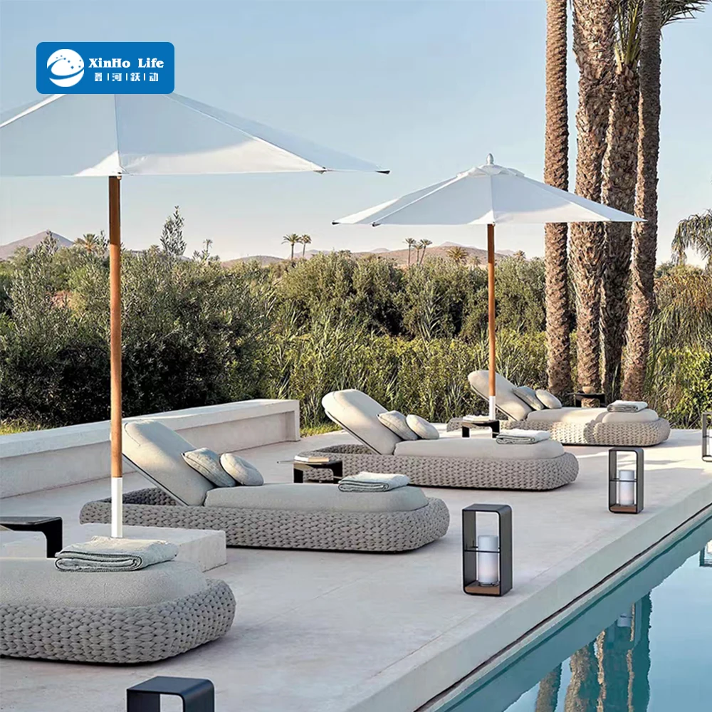 Italian Sofa Rattan Sun Loungers Outdoor Bar Stools For Hotels Restaurants Beaches Patios Gardens Pools Courtyards
