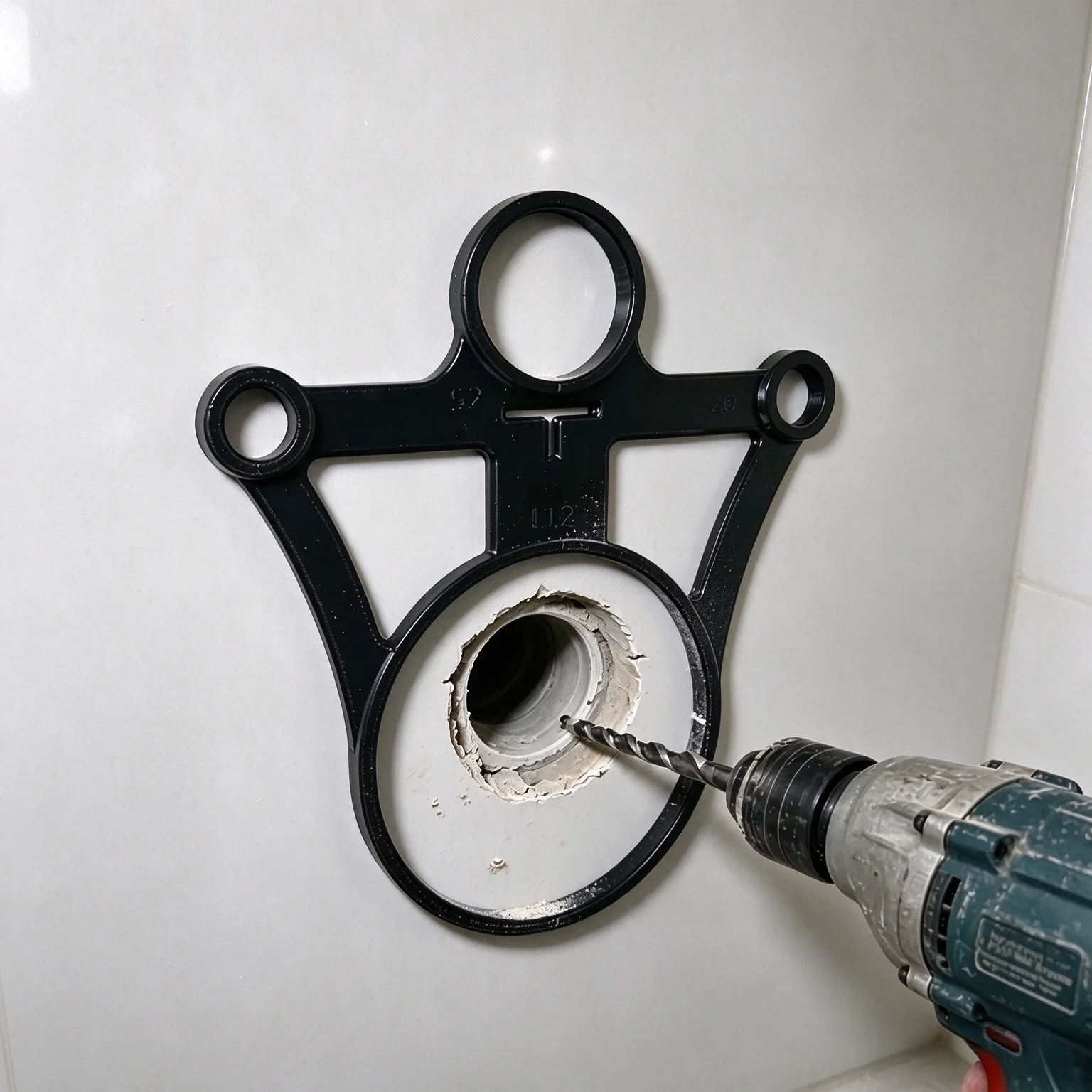 Toilet Positioning Tool, 3D Printed Alignment Guide, Reusable Hole Template Precise Toilet Hole Alignment Template