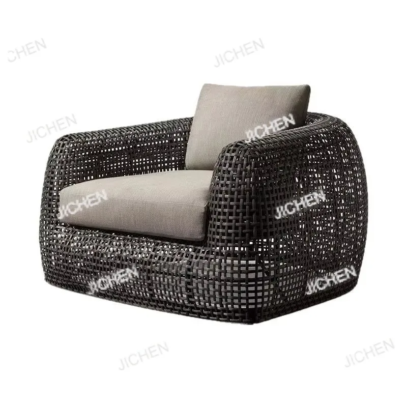 

Outdoor Rattan Nordic Sofa Set Is Suitable for Villa Courtyard Hotel Garden Waterproof and Sunscreen Outdoor Furniture