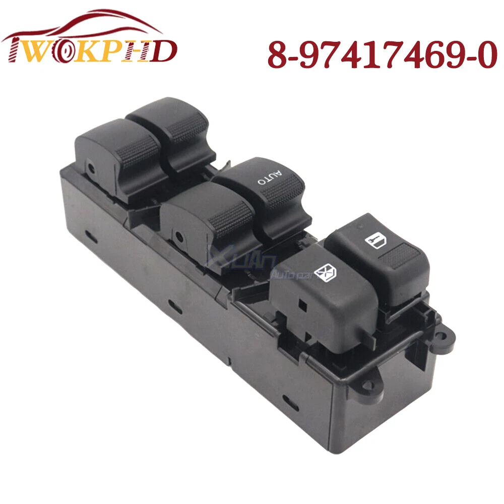 

8-97417469-0 For Isuzu D-MAX Pickup 2012-2019 CAR Left LHD Electric Master Power Window Control Switch Lifter Button 8974174690