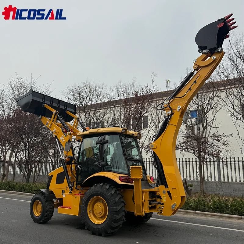 

New Diesel EPA Engine Wheel Loader With Backhoe Large Farm Back Hoe Loader Excavator Mini Backhoe Loader With Price