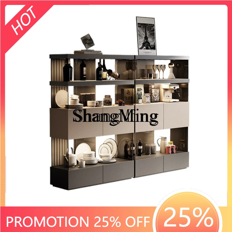 

CL dining side wine cabinet integrated high-end living room storage open glass jewelry display cabinet