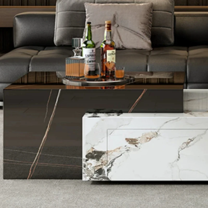 Mobile Low Coffee Tables Modern Adjustable Luxury Tray Coffee Tables Novelty Black Tavolino Da Salotto Living Room Furniture