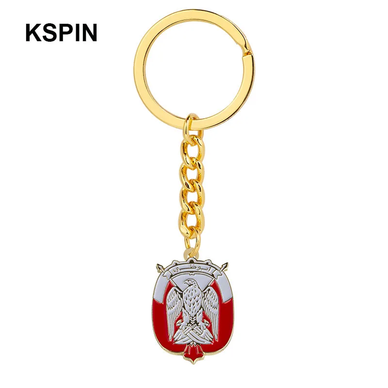 Qatar Key Chain Syria Bird Key RING  Keychain Bag Pendant Key Chain Holder Key Car Trinket Keyring For Men Women Gift