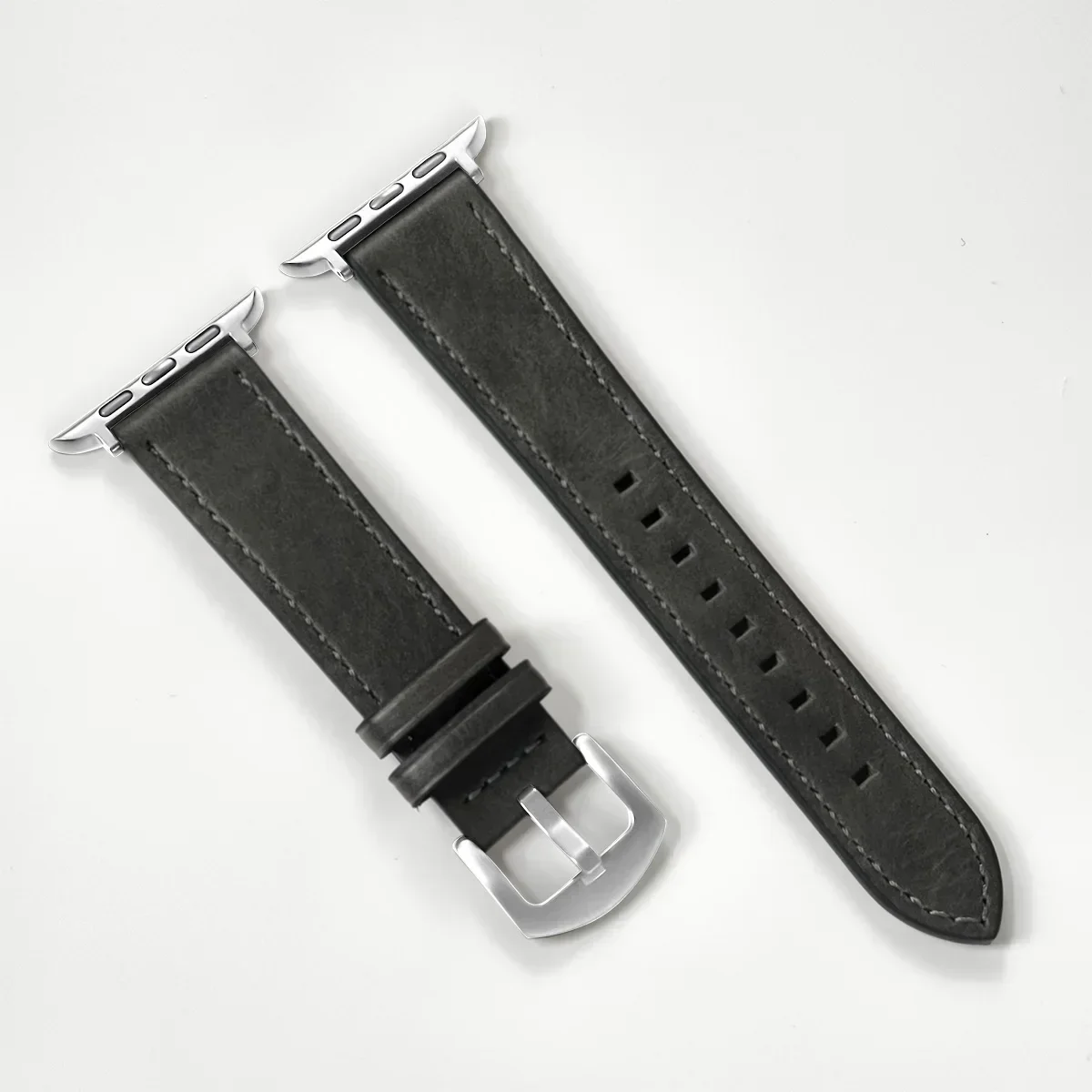 Kalbsleder-Uhrenarmband für Apple Watch 49mm 46 45 42 40mm 41mm Damen Herren Armband für iWatch Serie 11 10 9 8 7 6 Se Band