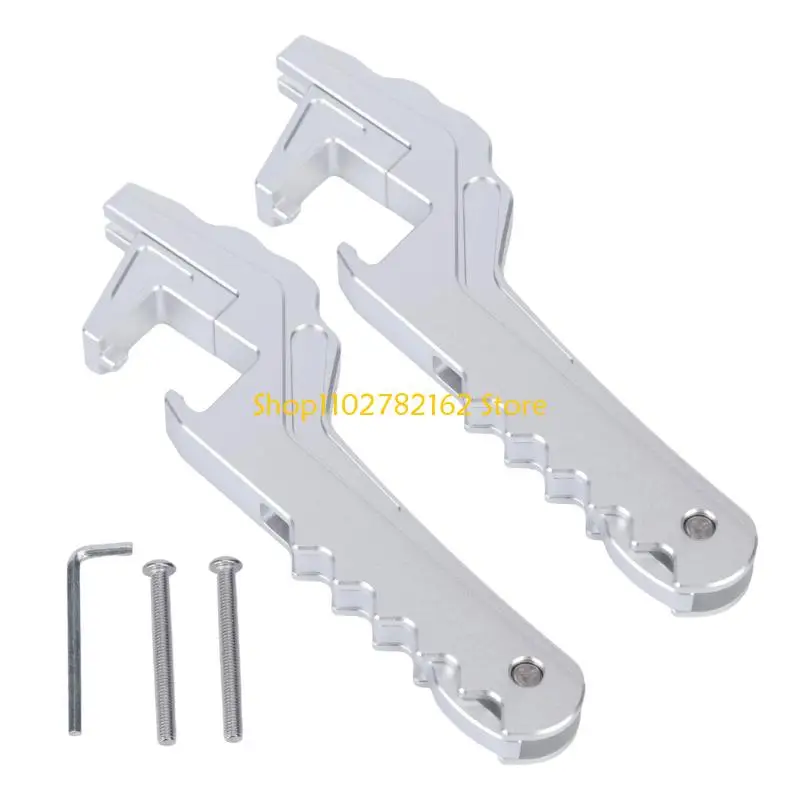 547B Motorcycle Peg Extensions with Hinged Foldable Aluminum Design