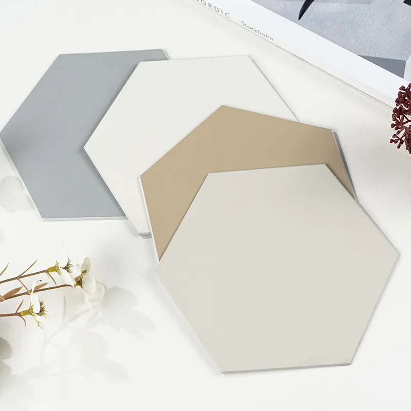 10Pcs/Set Self-Adhesive Hexagon Felt Board Hexagonal Felt Wall Sticker Multifunction 3D Decorative Home Message Board Kids Room