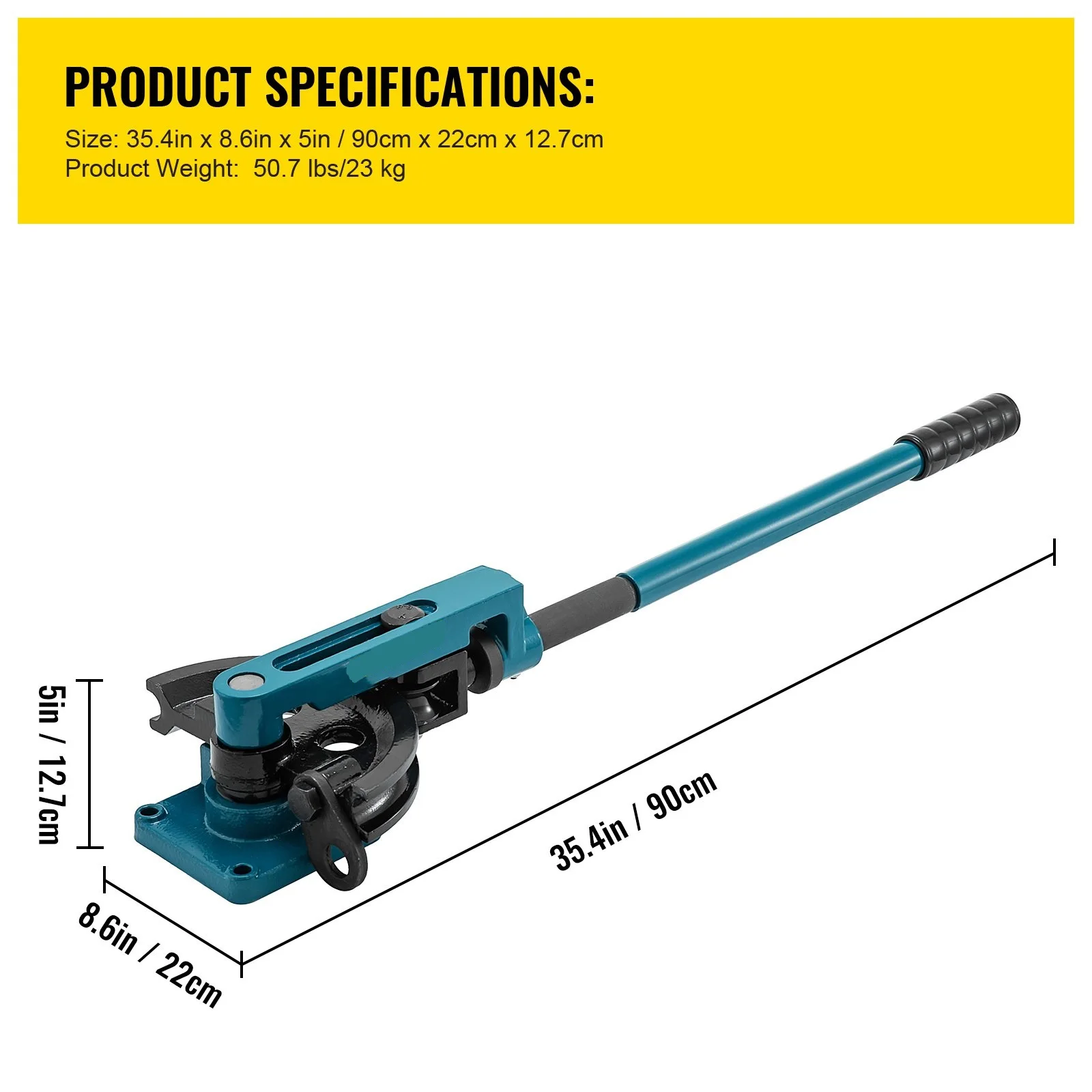 Manual Pipe Tube Bender Set 10-25mm Multifunction Steel Copper Tube Bending Machine Lever Type 7 Dies Tubing Bending Tools