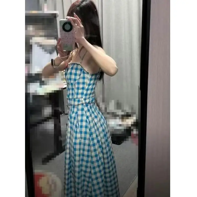 Vestidos sin mangas para mujer, novedad de primavera, gasa, lunares, círculo, estampado con estampado gráfico, patrones coloridos de neón para ir al trabajo Y2K