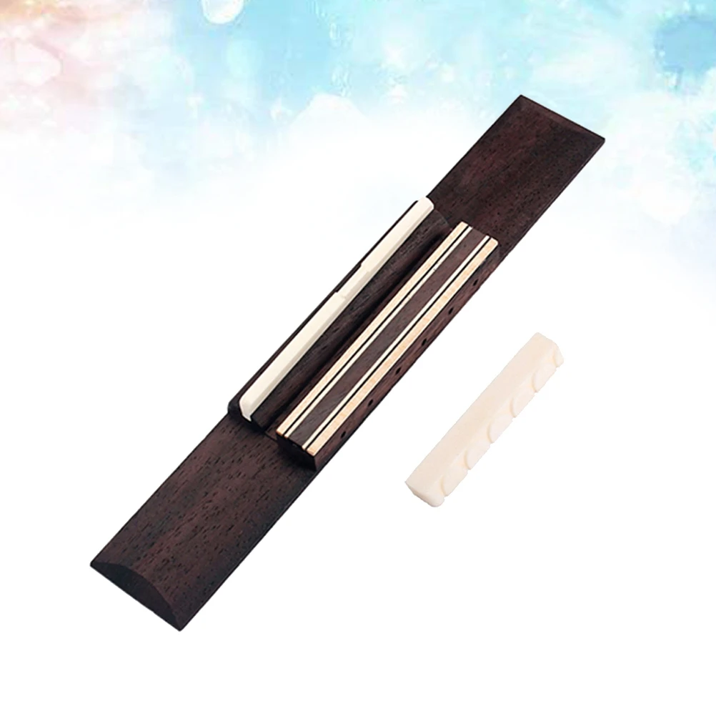 

Bridge Cattle Saddle Nut Kit Bone Acoustic Guitar Nut Acoustic Guitar Parts Replacement Kit Classic Sound