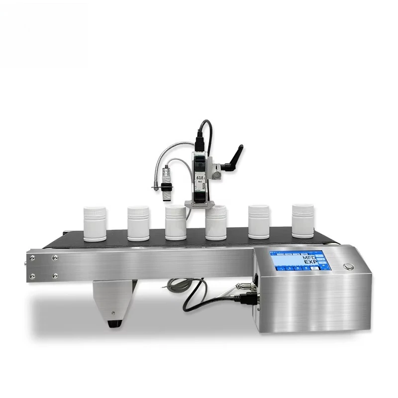Easy Operation Intelligent Automatic Inkjet Coding Machines Integrated Conveyor Belt Design High Speed Batch Printing Equipments