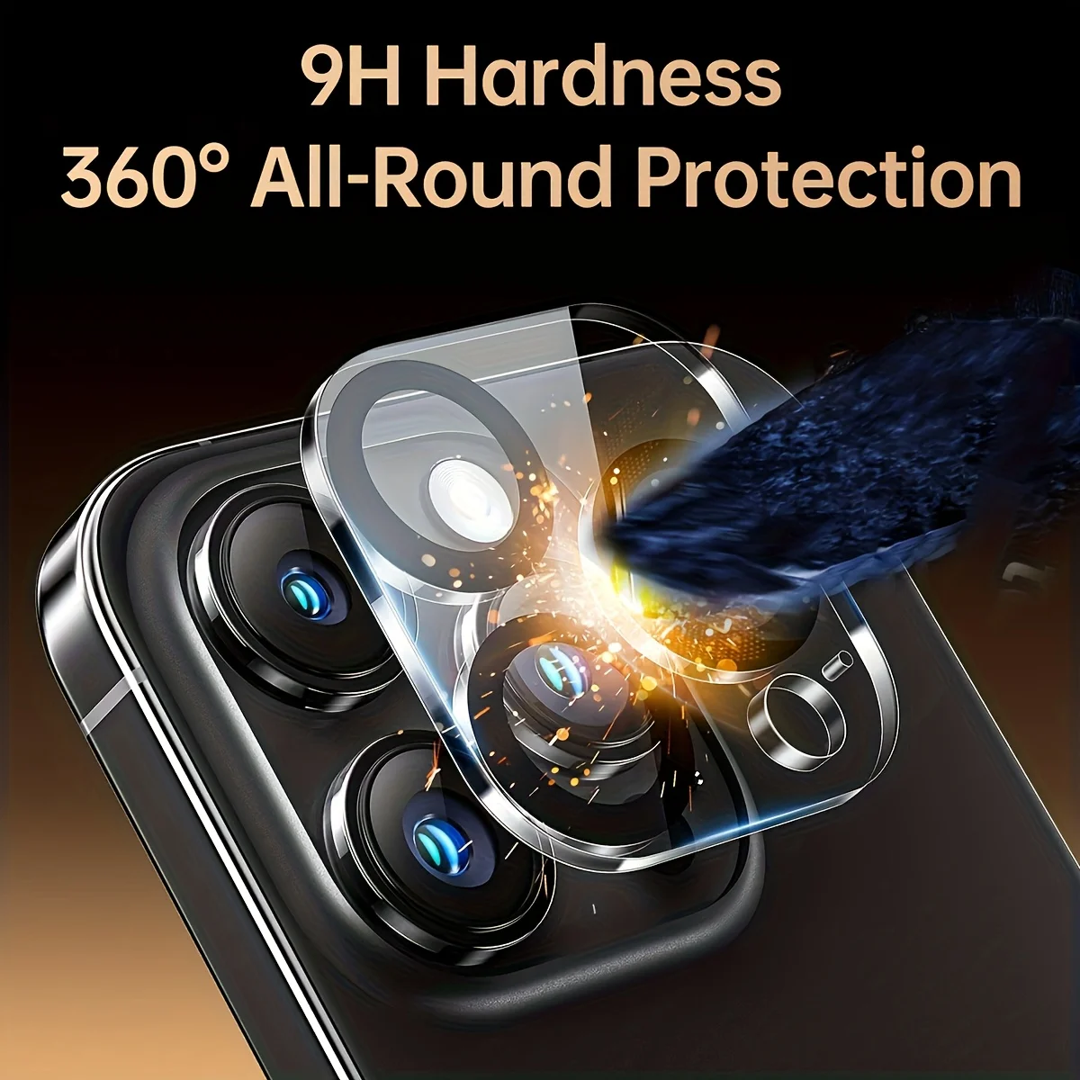 3 Pcs Ultra Clear Full Coverage Camera Lens Protector Compatible with iPhone 17ProMax/17Pro/17Air/17E/17/16ProMax/15ProMax/15Pro